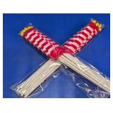 Mini American Flags on Plastic Sticks