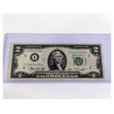 1976 Two Dollar Bill Thomas Jefferson Banknote