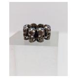 Skull Ring vintage Sz 8