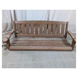 Wood Porch Swing Bench w/ Chains