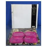 (4) Craft Pom Poms + Scrapbook Pages & Refill Pack