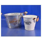 Harvest Decorative Buckets with Handles