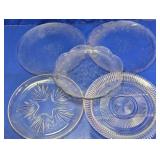 Pressed Glass Serving Plates