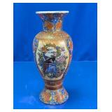 Decorative Floral Bird Motif Ceramic Vase