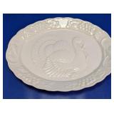 Embossed Turkey Oval Serving Platter