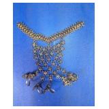 Vtg 50's Belly Dancer Ornate Floral Glove