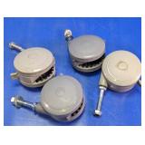 Gray Plastic Threaded Stem Casters