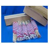 Mini American Flags on Wooden Sticks Lot