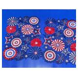 Patriotic Embroidered Table Placemat Set