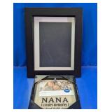 (2) Black Wood Picture Frames