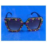 Rhinestone Decorated Sunglasses