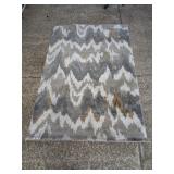 Mainstays 5x7 Shag Area Rug Gray Gold