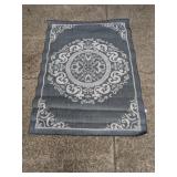 Dream Home 5x7 Outdoor Area Rug Gray