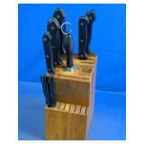 (1) Wooden Knife Block Set