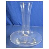 Clear Glass Decanter Carafe Wide Base