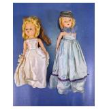 2 Vtg50's Sleepy eye Hard Plastic Fashion Dolls