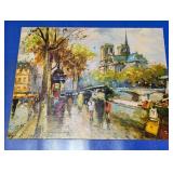 Antoine Blanchard Style Paris Street Scene Print