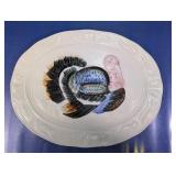 (1) Rooster Decorative Glass Platter