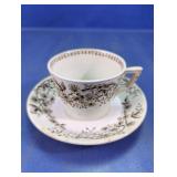 Vintage Staffordshire, England Cup & Saucer