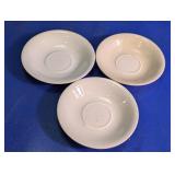 Anfora White Ceramic Saucers