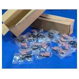 American Flag Keychains Lot