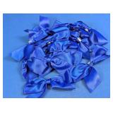 Royal Blue Satin Ribbon Bows Lot