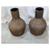 Woven Design Vases