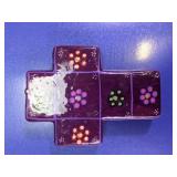 Hand-Painted Floral Ceramic Wall Cross