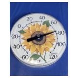 (1) Springfield Sunflower Wall Thermometer