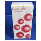 (1) Porcelain Santa Figurine Decor