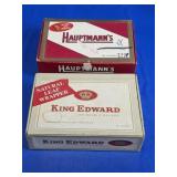 (2) Hauptmannï¿½s & King Edward Cigar Boxes