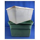 Plastic Storage Bins Lot
