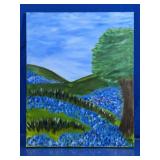 (1) Bluebonnets Hill Country Painting