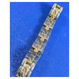 (1) Metal Link Bracelet Two-Tone