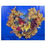 (1) Lighted Fall Leaf Wreath Decor