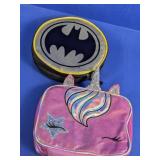 Unicorn and Batman Insulated Lunch Bag Lot