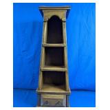 Vintage Handcrafted Wood Gothic Display Shelf
