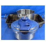 (3) T-Fal Pressure Cooker Lid & Assorted Cookware