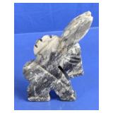 Hand-Carved Marble Rabbit Figurine