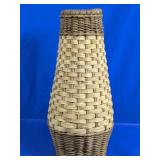 Woven Wicker Bottle Basket Vase Cover
