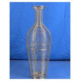 Modern Silver Wire Cage Floor Vase