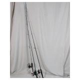 (3) Fishing Rods w/ Reels Trio