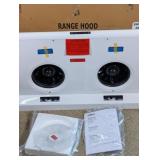 (1) Zephyr Range Hood (White, Dual Fan)