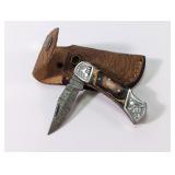 (1) NY Bladesmith Damascus Knife