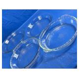 Pyrex Clear Glass Pie Plates and Baking Dish Set