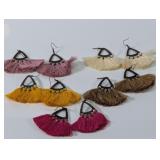 (5) Tassel Dangle Earrings Sets