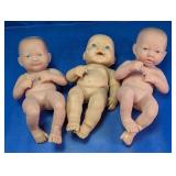(3) Realistic Baby Doll Figures