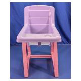 Pink Plastic Child Booster Seat Chair