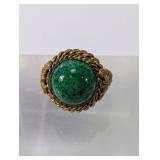 Vintage Green Stone Ring