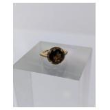 Vintage Gold-tone Cocktail Ring Sz 6